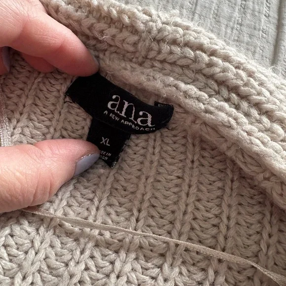 a.n.a Ribbed Knit Cardigan - Beige - Picture 2 of 2